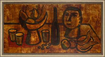 Nils Wedel, navax painting, signed.