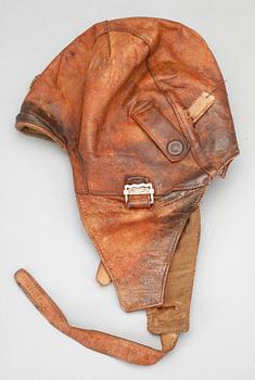 LÄDERHUVA, Japan, troligen 1930/40-tal.