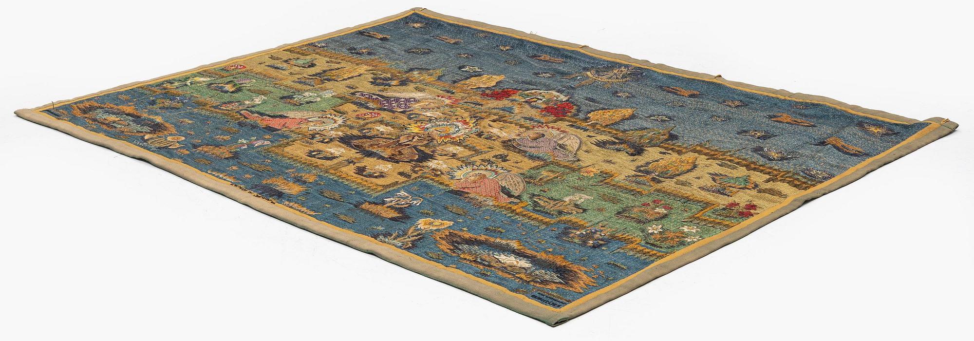 Ruth Fischer, a tapestry, "The Legend of the Christmas Roses", 147 x 199, Saint Birgitta School, Stockholm.