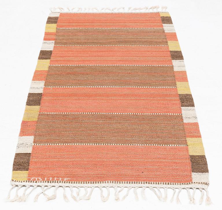 Märta Måås-Fjetterström, gallerimatta, "Malmstens gångmatta", rölakan, ca 215 x 82,5 cm, signerad AB MMF.
