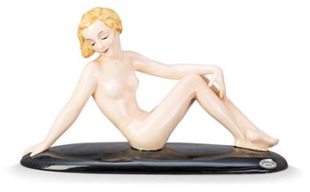 5. A Goldscheider creamware figure by Josef Lorenzl, Vienna circa 1936.