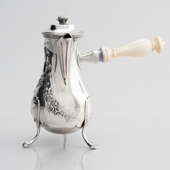 A French silver jug, mark of Jean-Pierre Nicolas Bibron, Paris (active circa 1798-1809).