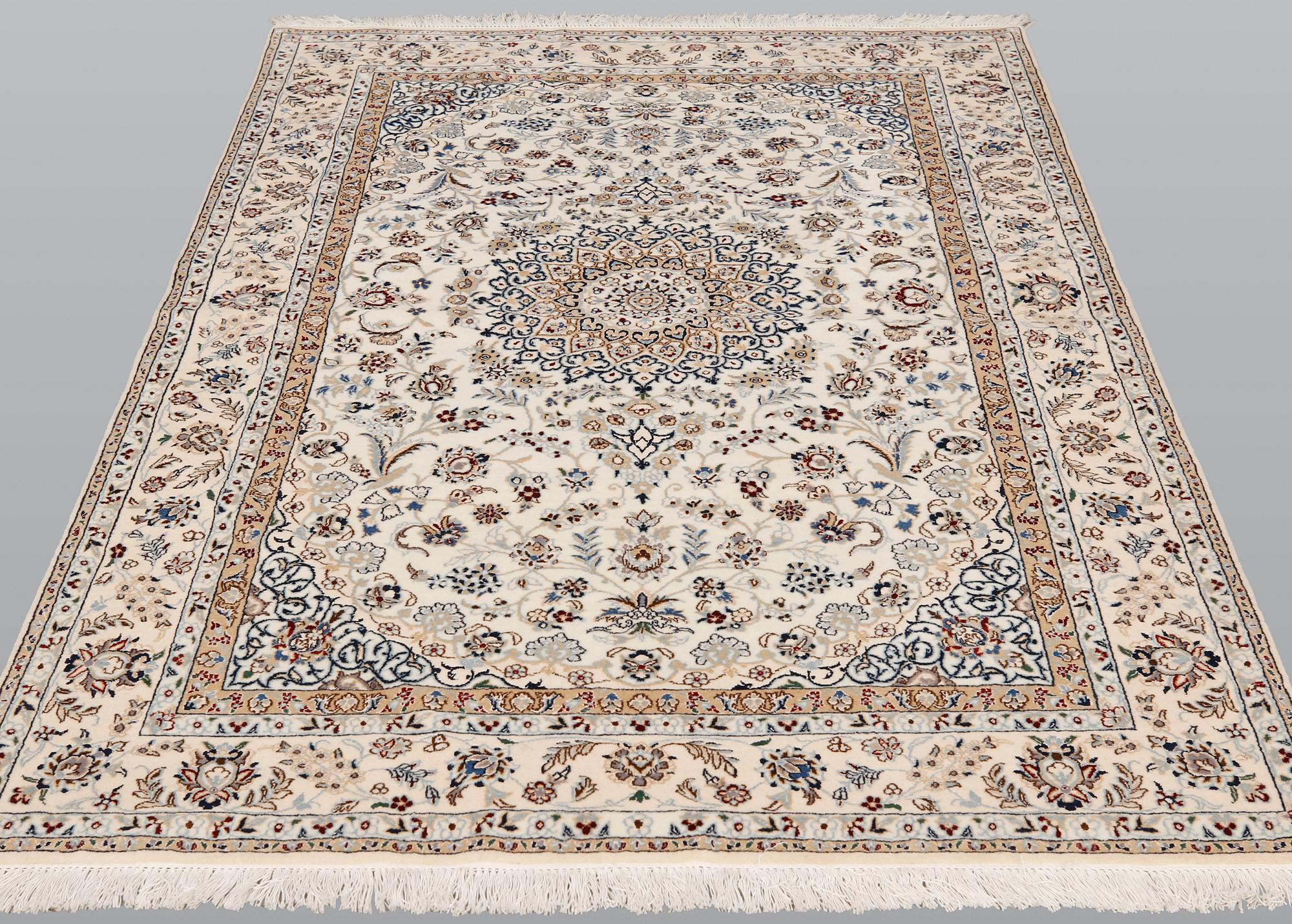 A rug, Nain Part Silk, sk 6 LAA, 179 x 123 cm.