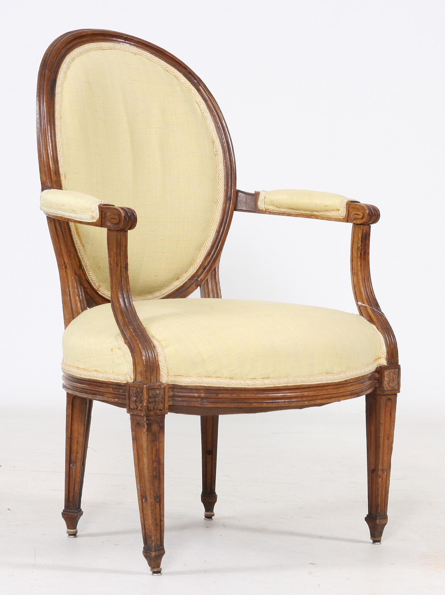KARMSTOL, Louis XVI, 1700/1800-tal.
