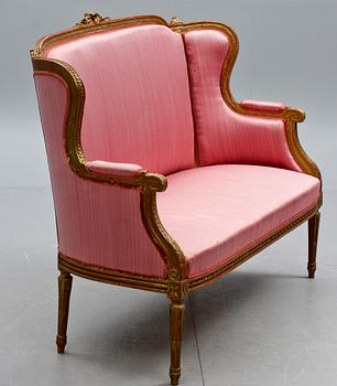 SOFFA, gustaviansk stil, 1800/1900-tal.