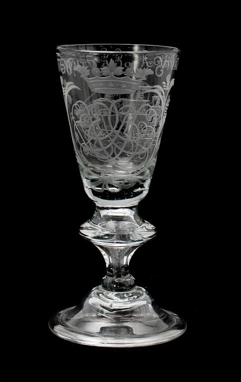 POKALGLAS, dat 1756.