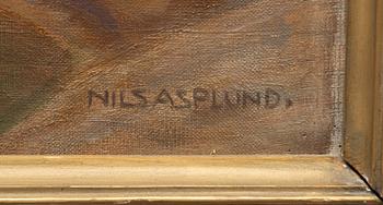 Nils Asplund, Bathing.