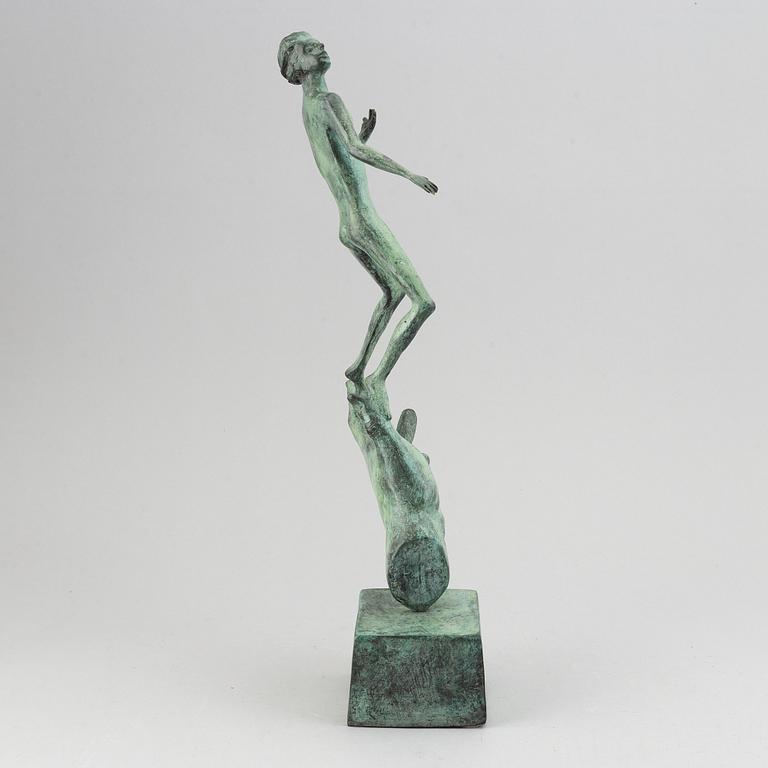 Carl Milles, efter. Skulptur. Brons. Höjd 49 cm.