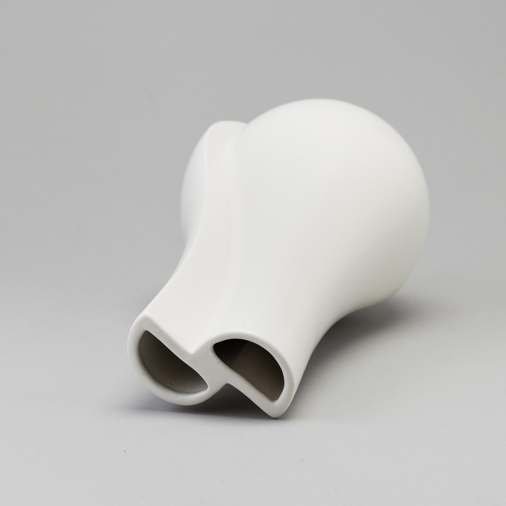 WILHELM KÅGE, vas, stengods, "Surrea", carraragods, Gustavsberg, 1940-tal.