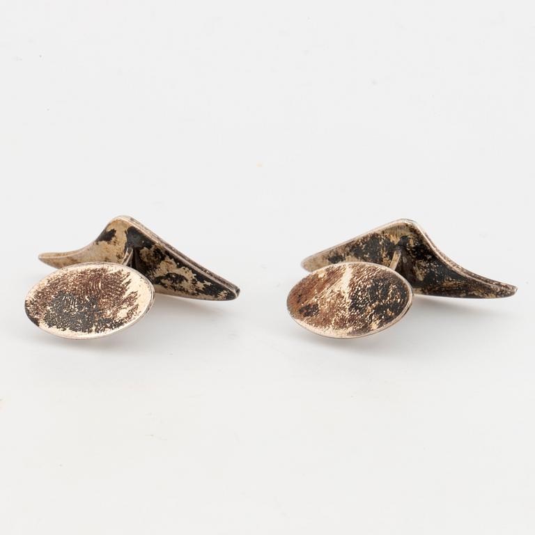 BRØDRENE BJORKLUND,  Cufflinks, sterling silver.