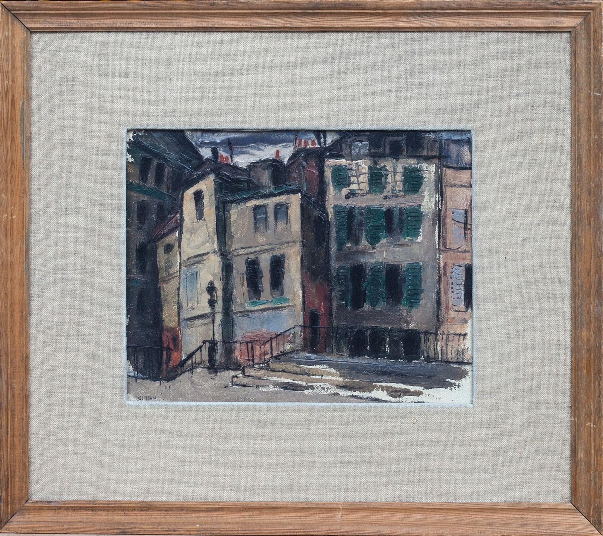 WILLIAM GIBSON, MÅLNINGAR, två st, olja resp pastell, signerade.