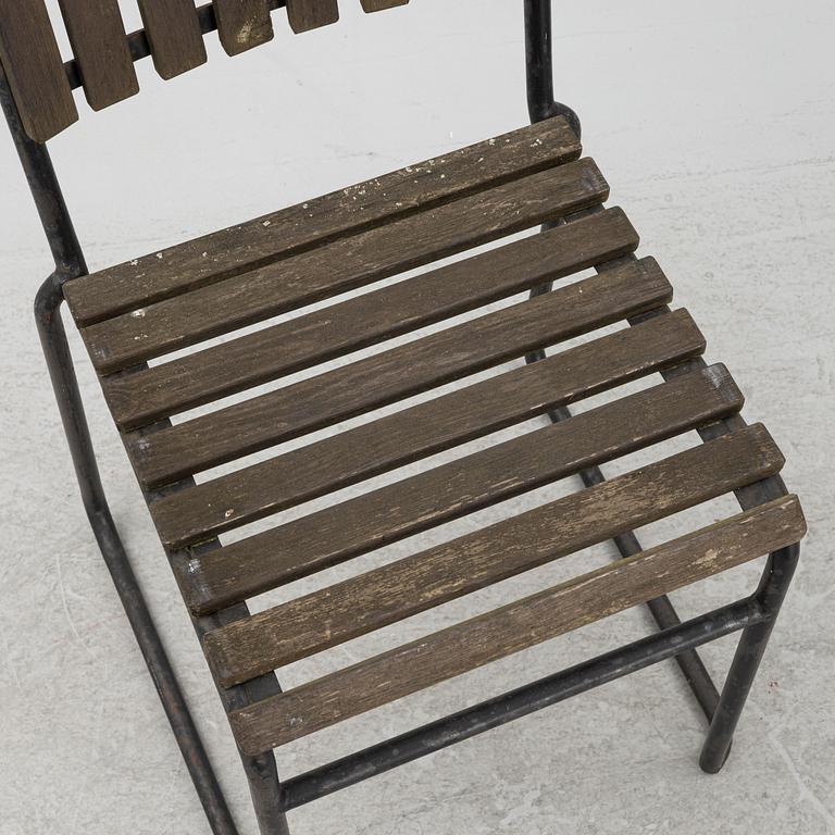 Garden chairs, 6 pcs, mid-20th century.