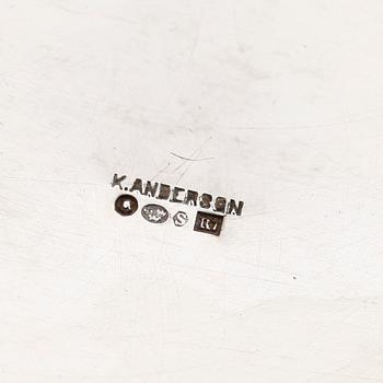 KAFFESERVIS, 3 delar, silver, K Andersson, Stockholm 1919. Vikt ca 1017 gram.