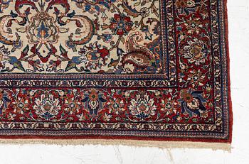 Matta, semiantik Najafabad, Isfahan området, ca 208 x 138 cm.