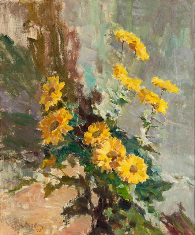 Johan Bladh, Still Life with Yellow Flowers.