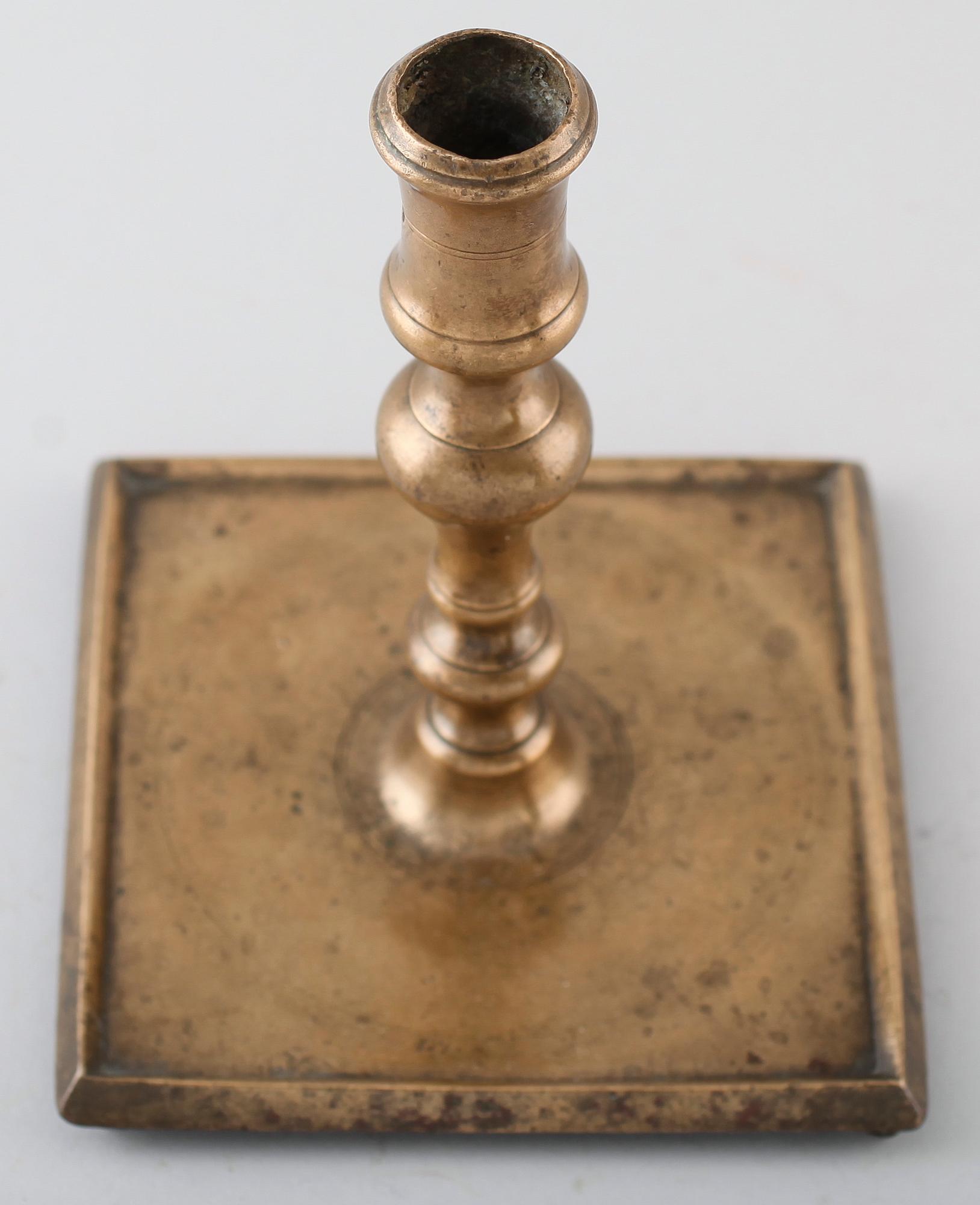 LJUSSTAKE, mässing, 1500-/1600-tal.