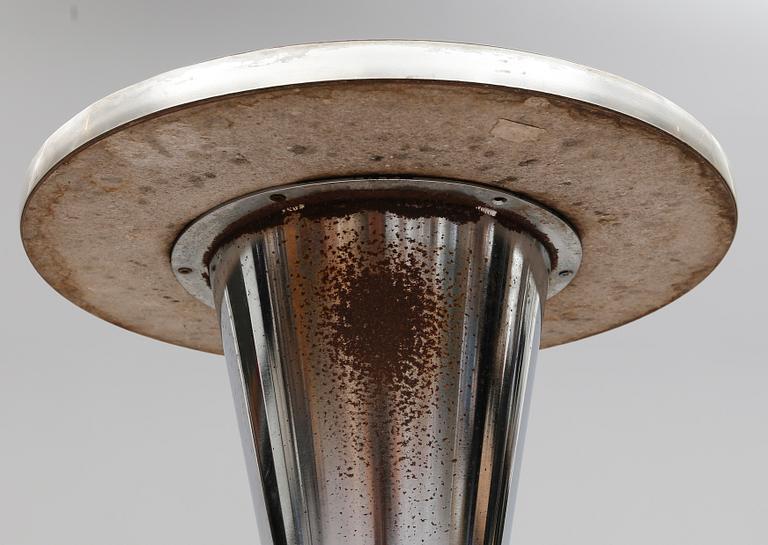 CAFÉBORD, förkromad metall, 1900-talets mitt.
