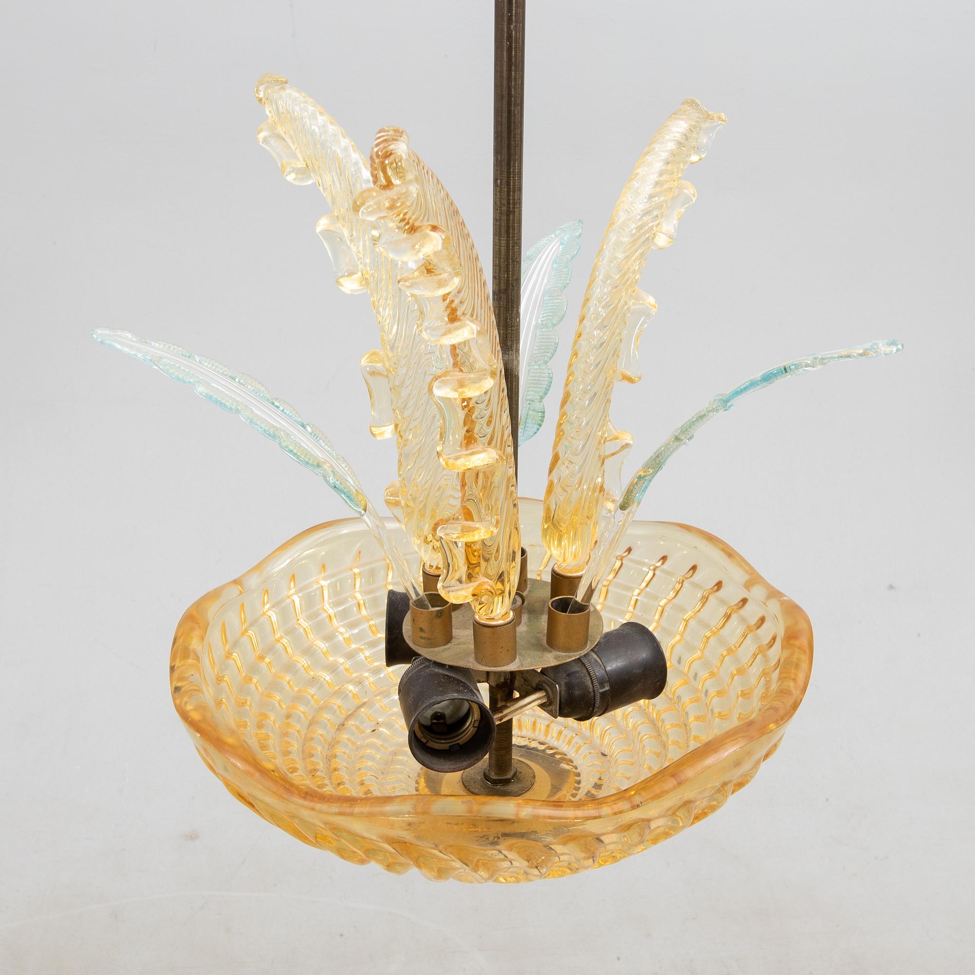 Orrefors, Taklampa, Swedish Modern, Orrefors, 1940-/1950-tal.