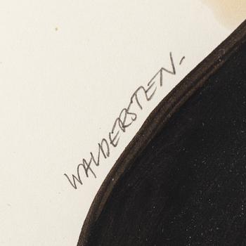 JESPER WALDERSTEN, olja på papper, signerad.