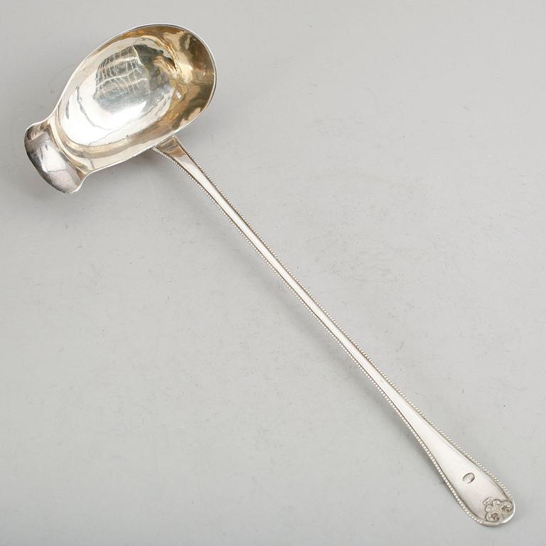 SOPPSLEV, silver, K Markström, Uppsala 1885. Vikt ca 179 gram.
