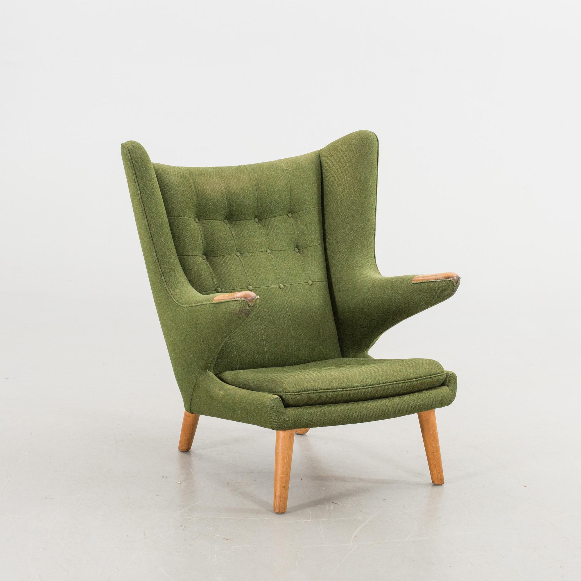 HANS J WEGNER, fåtölj "Bamse", AP-stolen, Danmark 1960-tal.