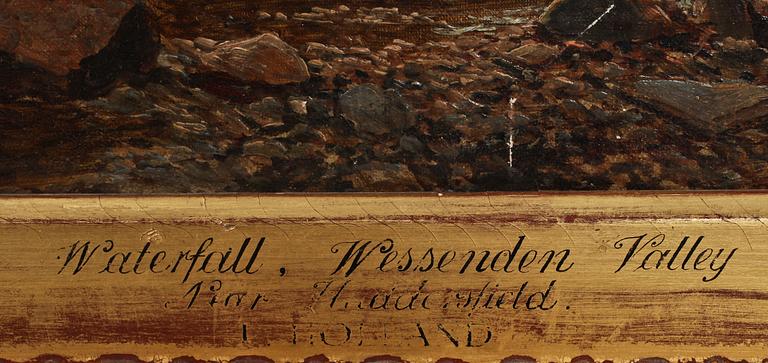 OKÄND KONSTNÄR, sign Holland, olja på duk, 1800-tal.