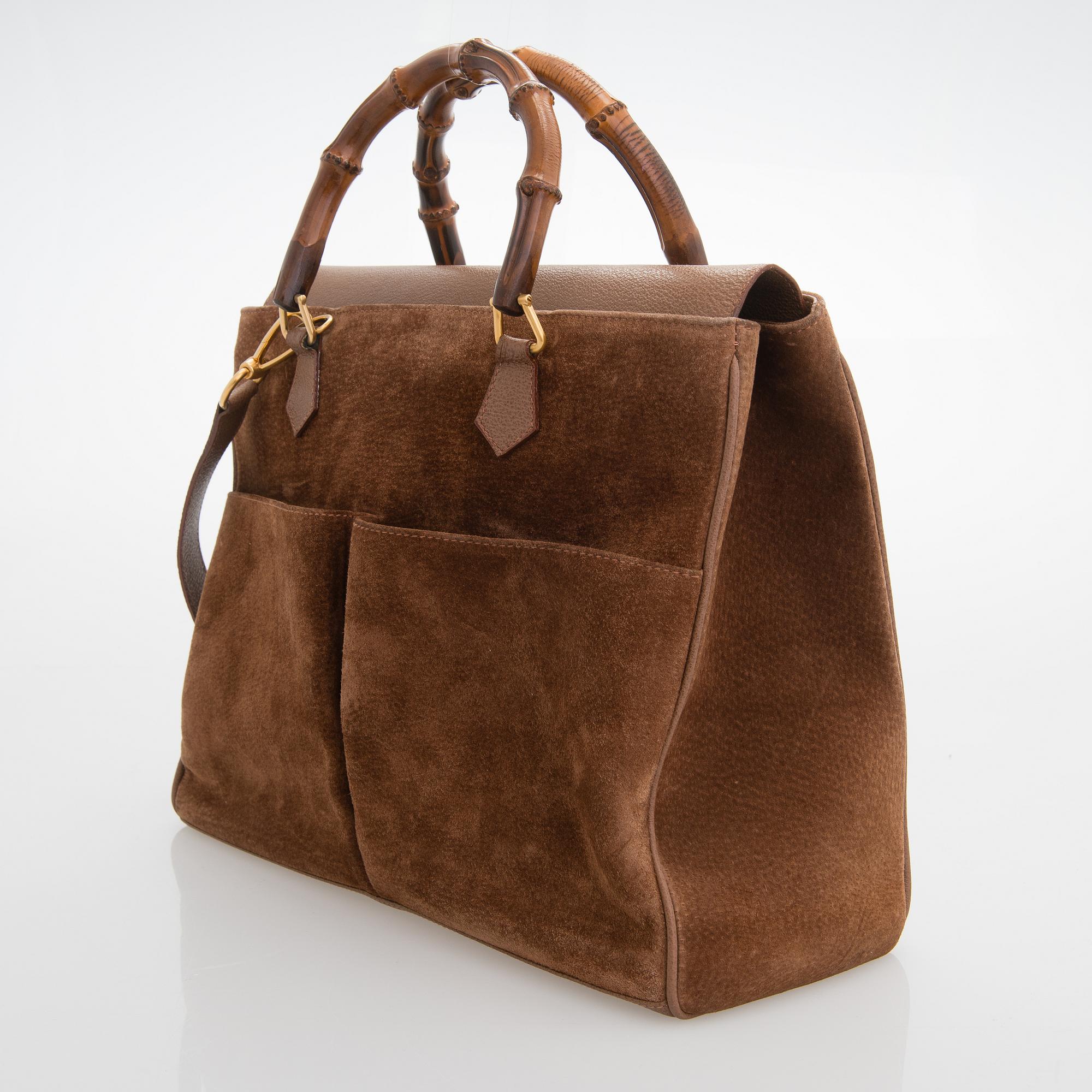 Gucci, Bamboo Flap Tote Bag.