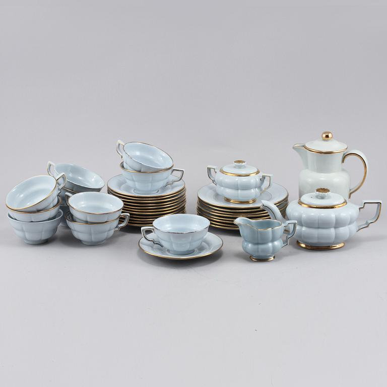 TESERVIS, 23 delar, flintgods, "Grand", Arthur Percy, Gefle samt Upsala-Ekeby, modellen formgiven 1930.