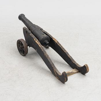 Cannon, iron, 19th century.