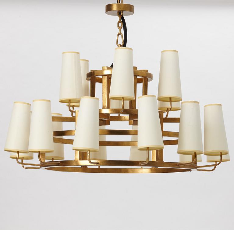 A chandelier, Tory Burch.