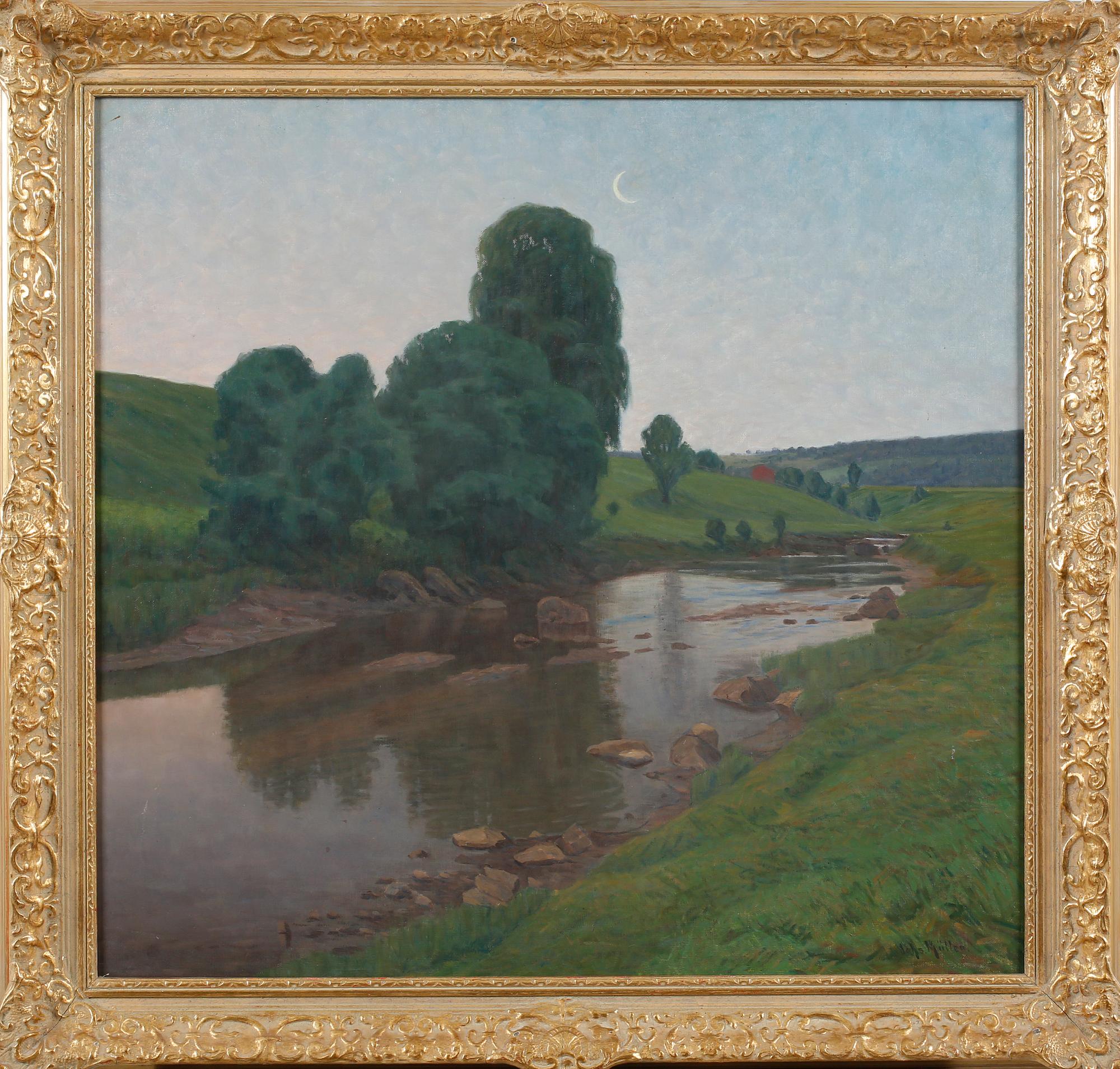JOHANNES MÜLLER, oil on canvas, signed.