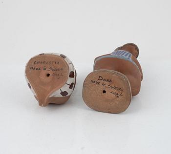 Lisa Larson, figuriner, 2 st, Gustavsberg,