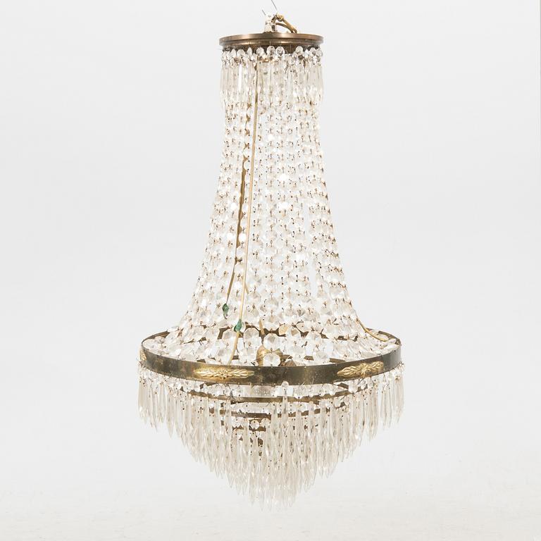 Chandelier Empire style around 1900.