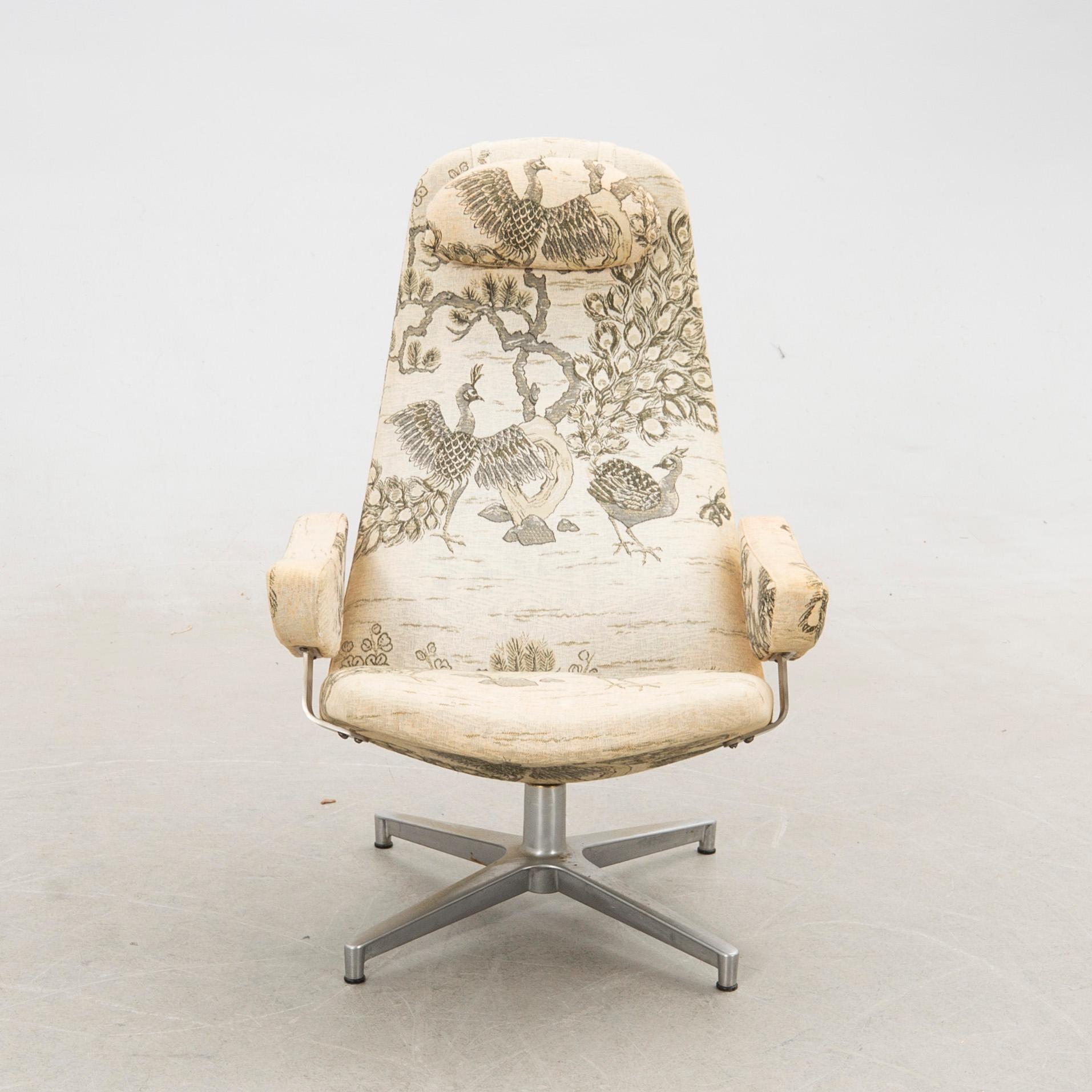 Alf Svensson, Swivel armchair, "Contourett Roto", DUX, 1970s/80s.