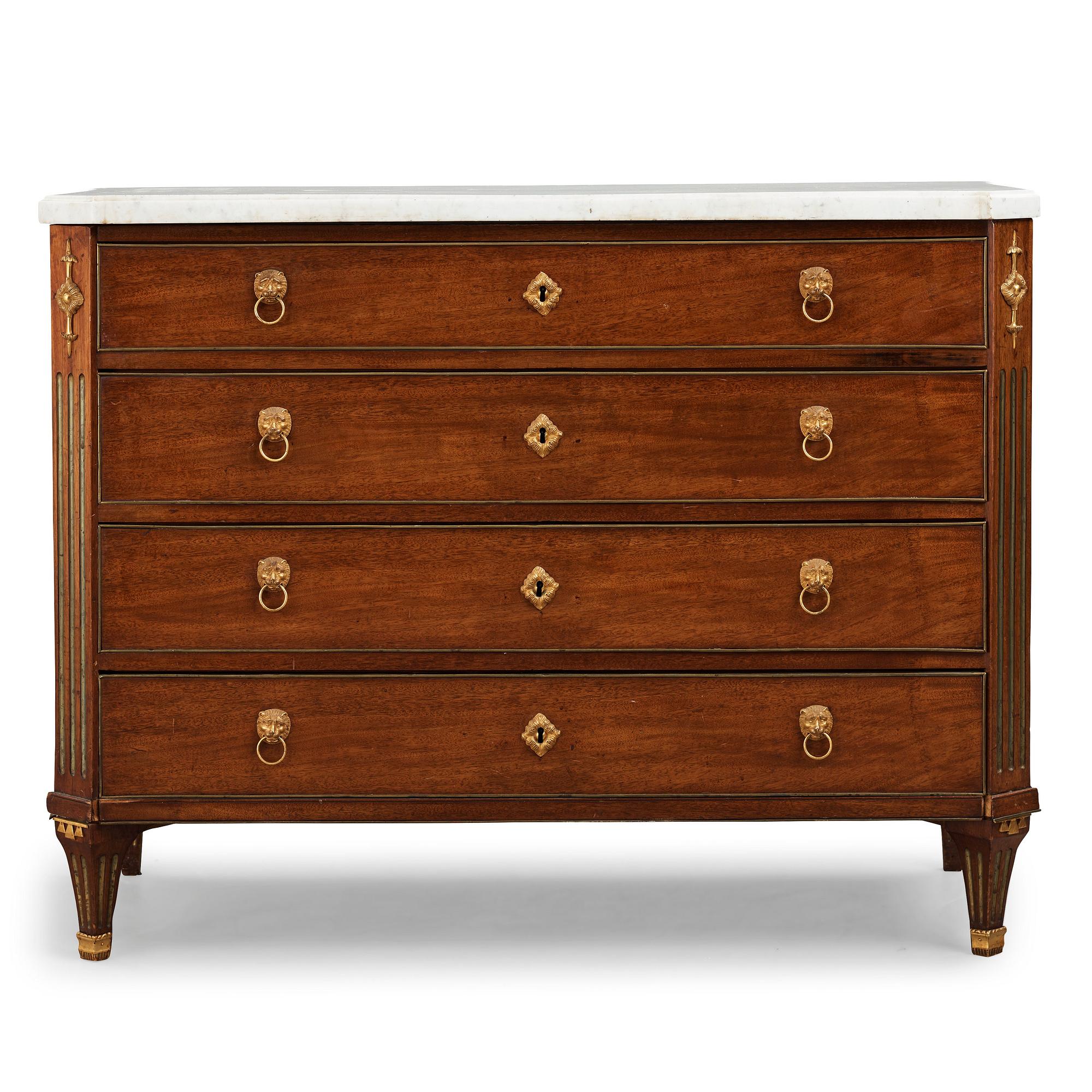 A late Gustavian writing commode.