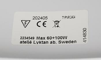 TAKLAMPA, "Bumlingen", Anders Pehrson, Ateljé Lyktan. Höjd 23 cm.