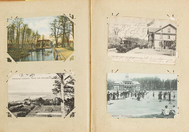 BREFKORTSALBUM, omkring år 1900.