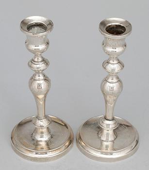 LJUSSTAKAR, ett par. Silver. Guldvaru AB Malmö, 1965. Tot ca 175 g.
