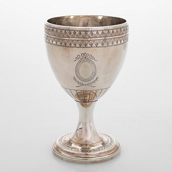 Bägare, sterlingsilver, Dublin kring år 1800.