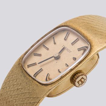 LADIES WRISTWATCH, Tissot, 18K gold, manual, 18 mm.