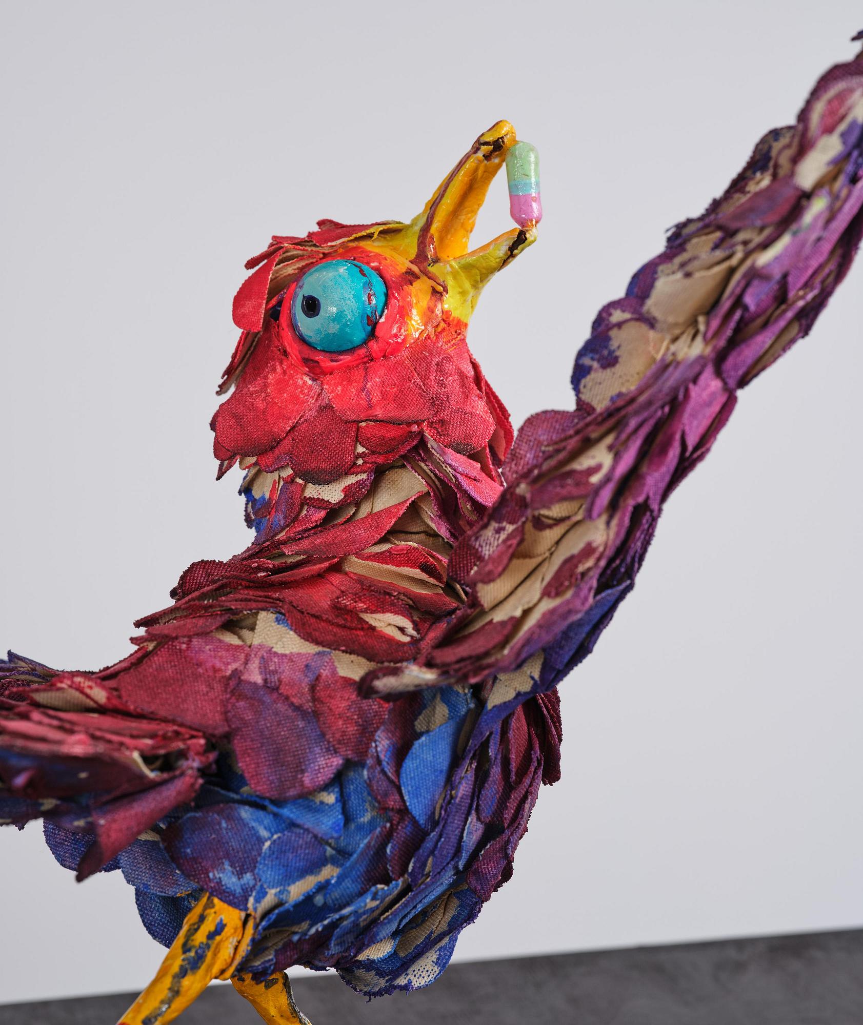 Nathalie Djurberg & Hans Berg, "A Thief Caught in the Act (Flock of Birds)".