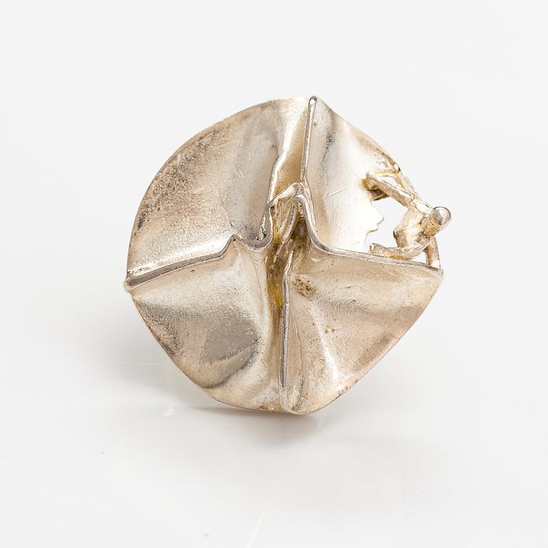 Björn Weckström, A stelring silver ring "Jaara's dream". Lapponia 1970.