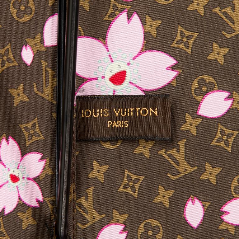 Louis Vuitton x Takashi Murakami, sateenvarjo, "Monogram Cherry Blossom".