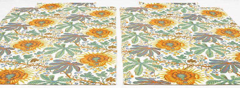 Josef Frank, a pair of "Aralia" bed spreads for Svenskt Tenn.