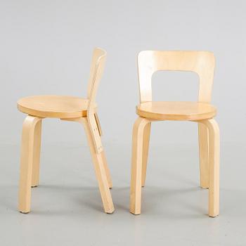 STOLAR, 3 st, modell nr 65, Alvar Aalto, Artek.