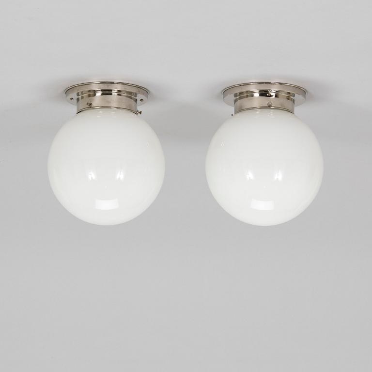 A pair of  1930s '80139' ceiling lights for Idman.