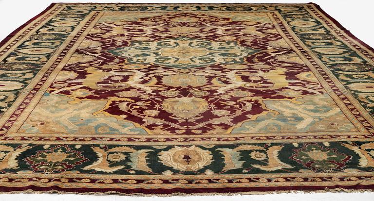 An Agra carpet, North India, c. 575 x 404 cm.