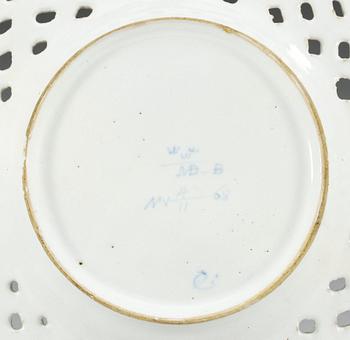 A Marieberg faience dish, 18th Century.