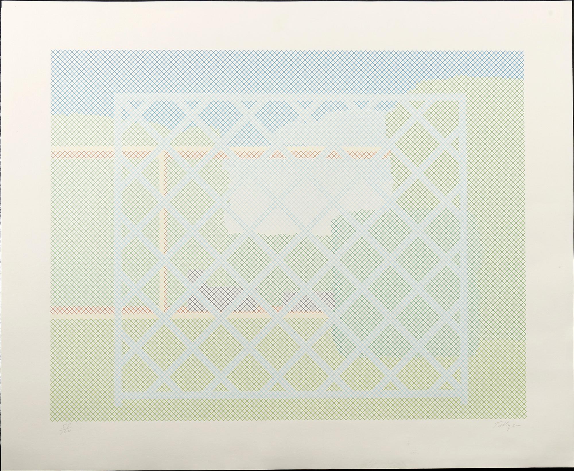 WILLIAM TILLYER, 4 st, färglitografi/etsning, samtliga signerade med blyerts och numrerade 50/90, 56/90, 58/100, 66/90.