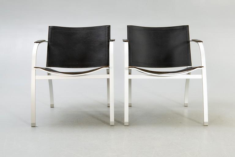 Tord Björklund, armchairs, a pair, Ikea, "Stockholm", 1990.
